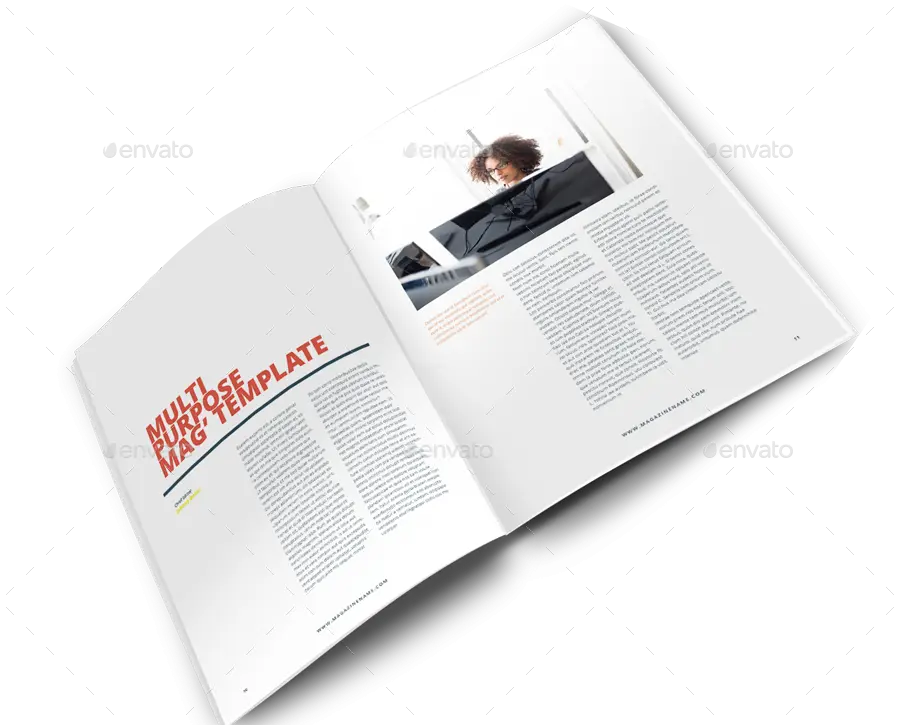 Open Magazine Template