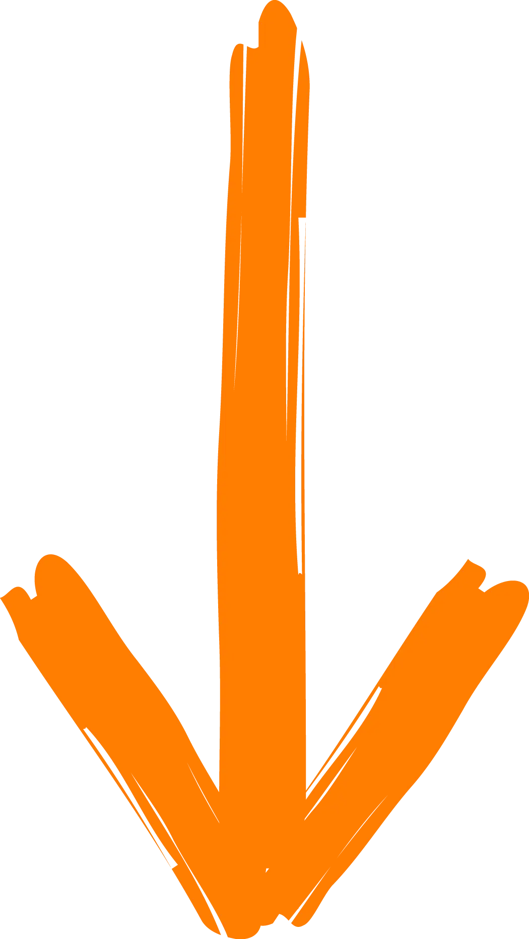 Orange Arrow Pointing Down