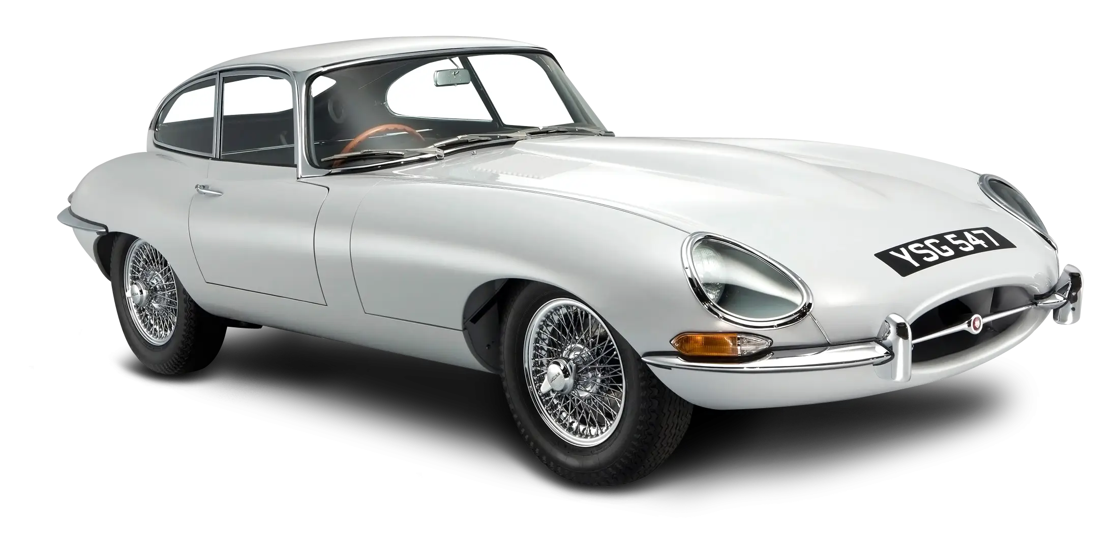White Vintage Classic Car for Collectors