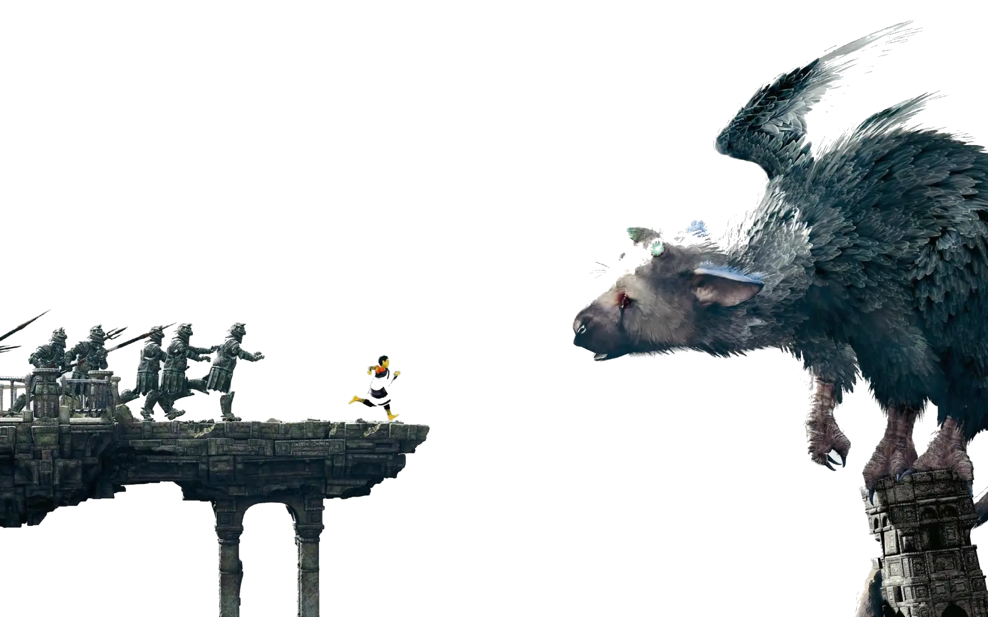Fantasy Creature and Bridge Scene