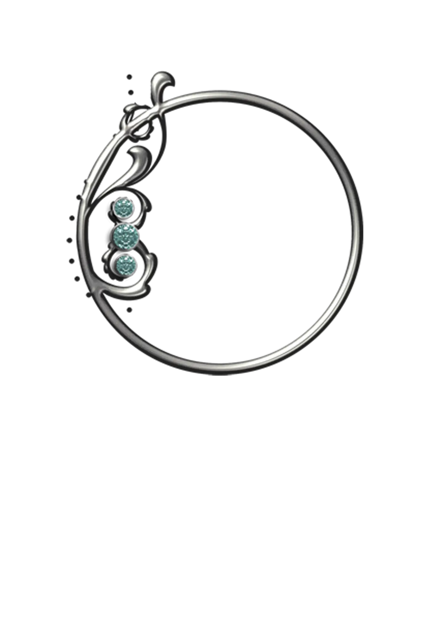 Elegant Silver Ring with Gems