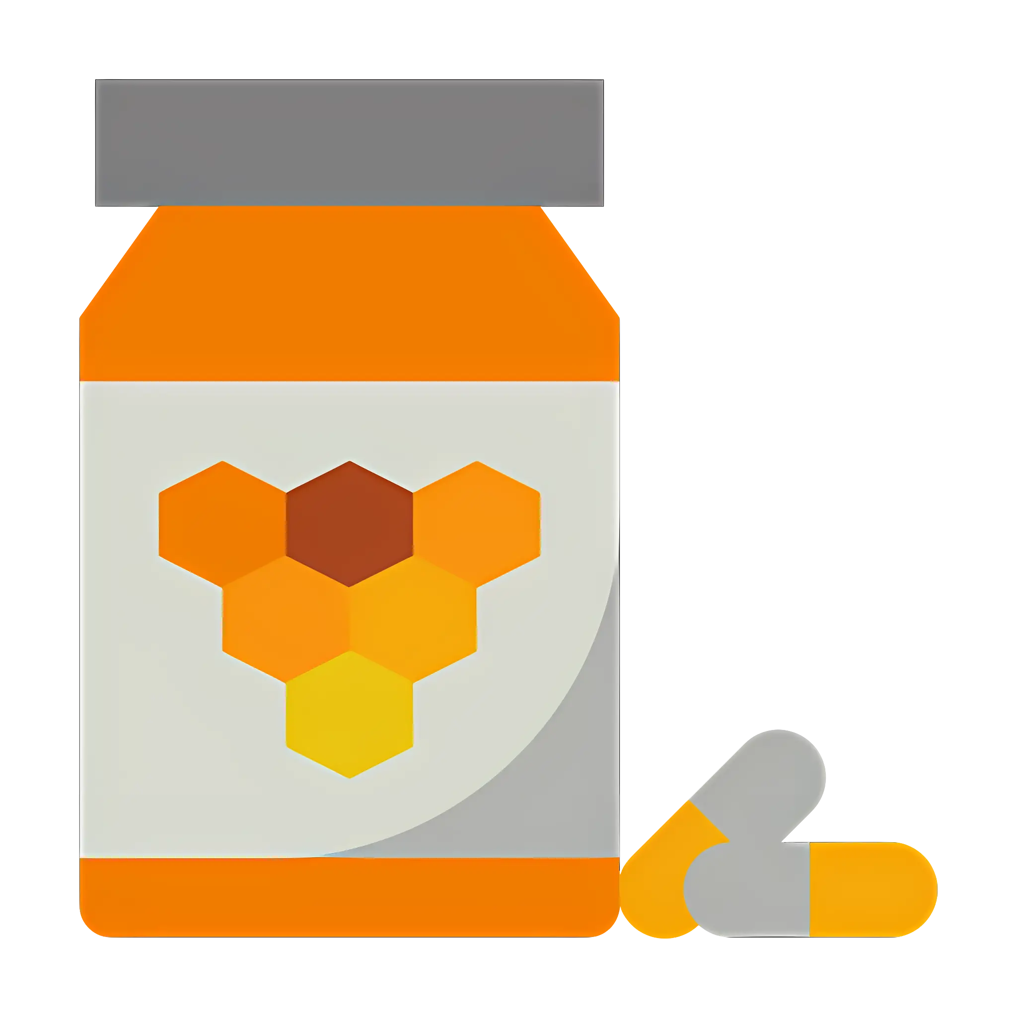Medicine Bottle with Pills