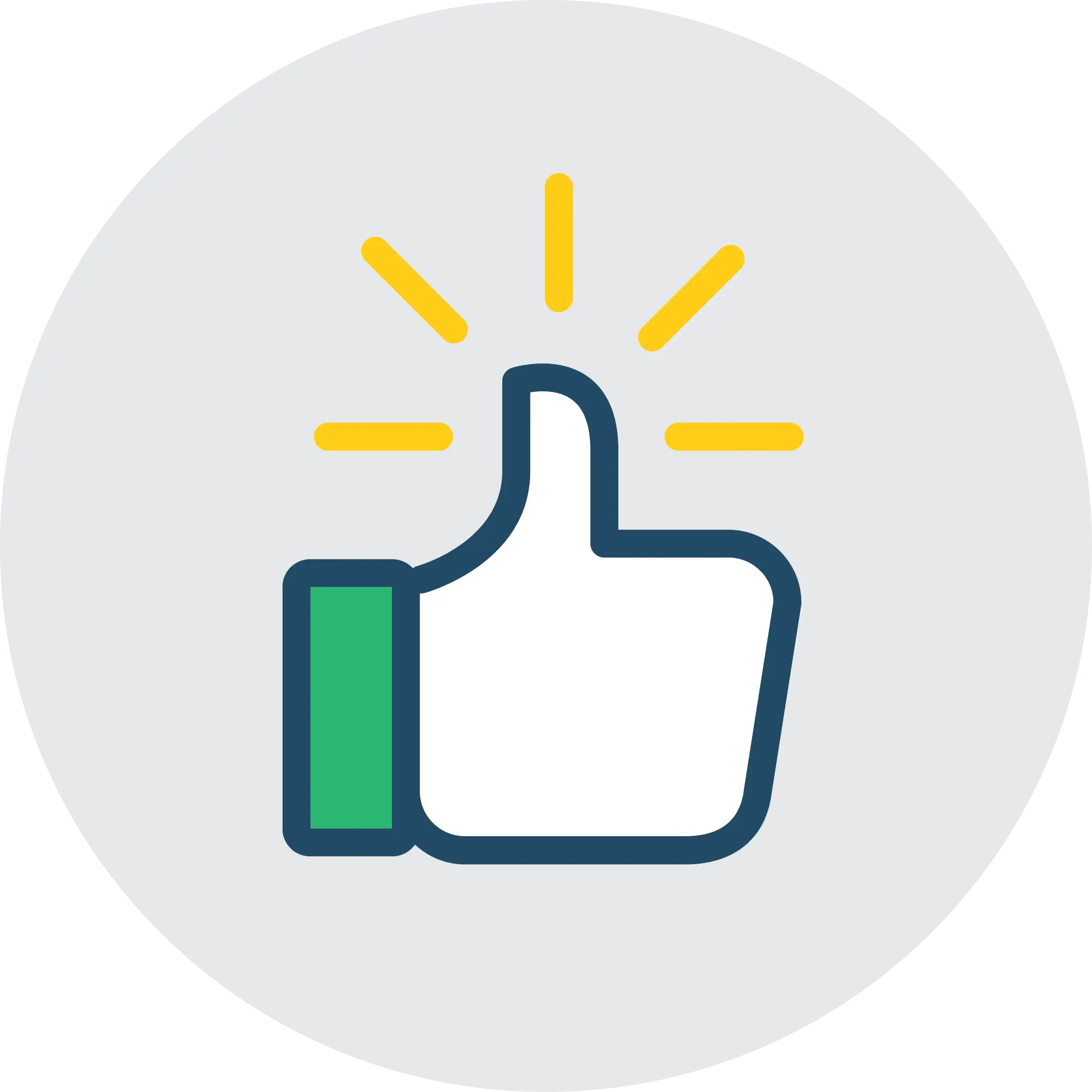 Thumbs Up Icon for Social Media Approval