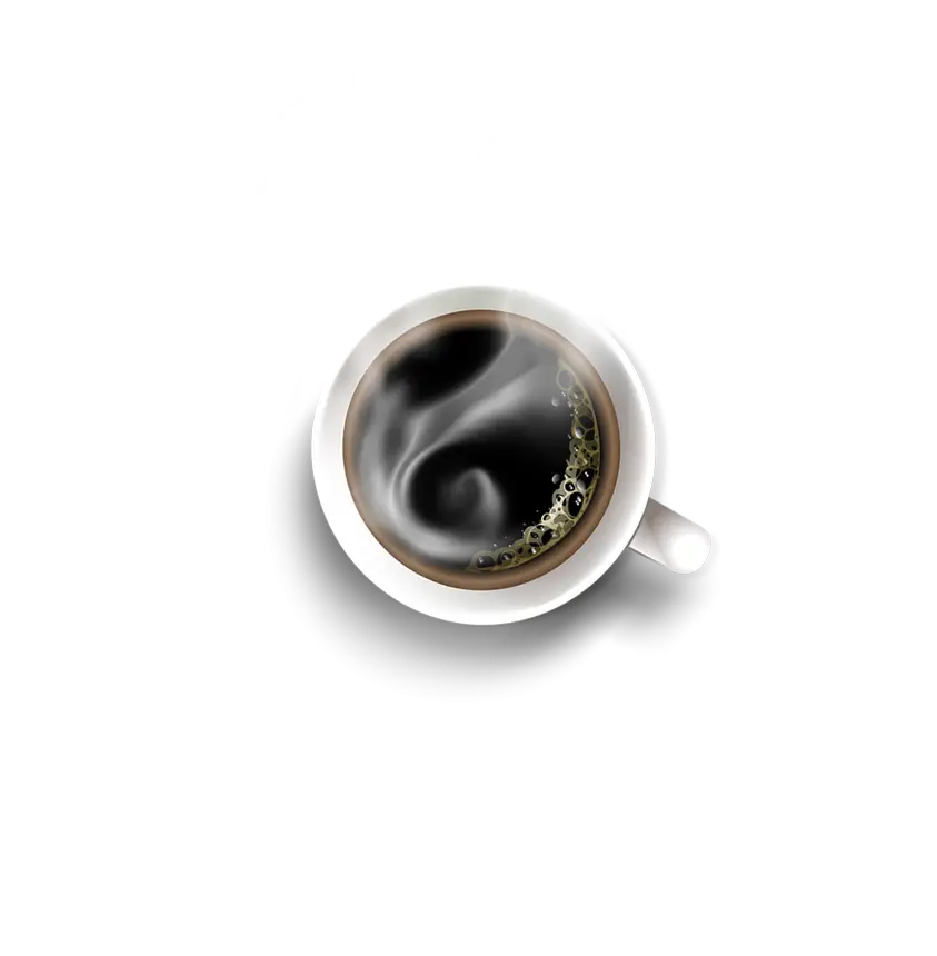 Steaming Cup of Coffee Illustration