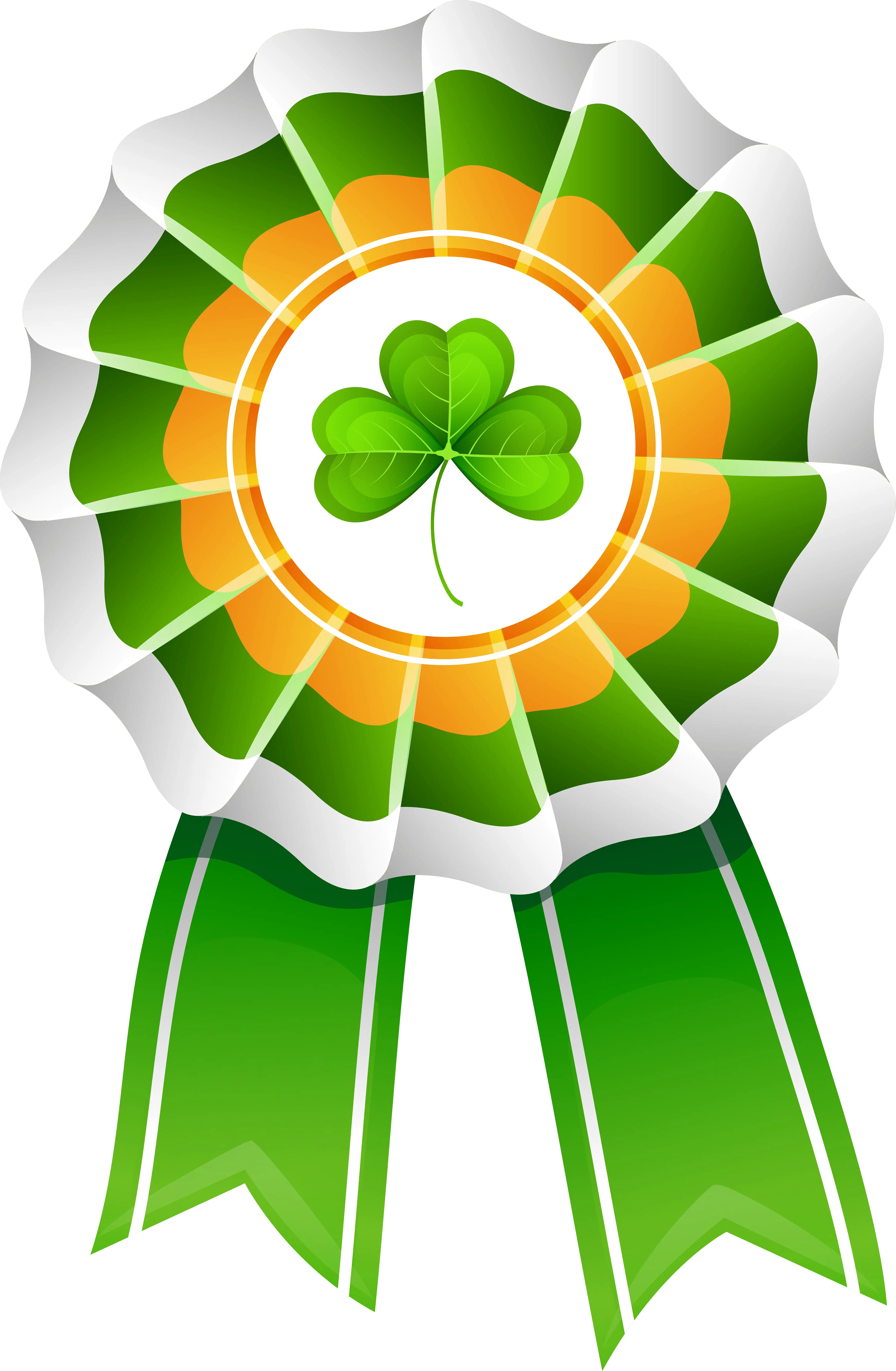 Green Ribbon with Shamrock