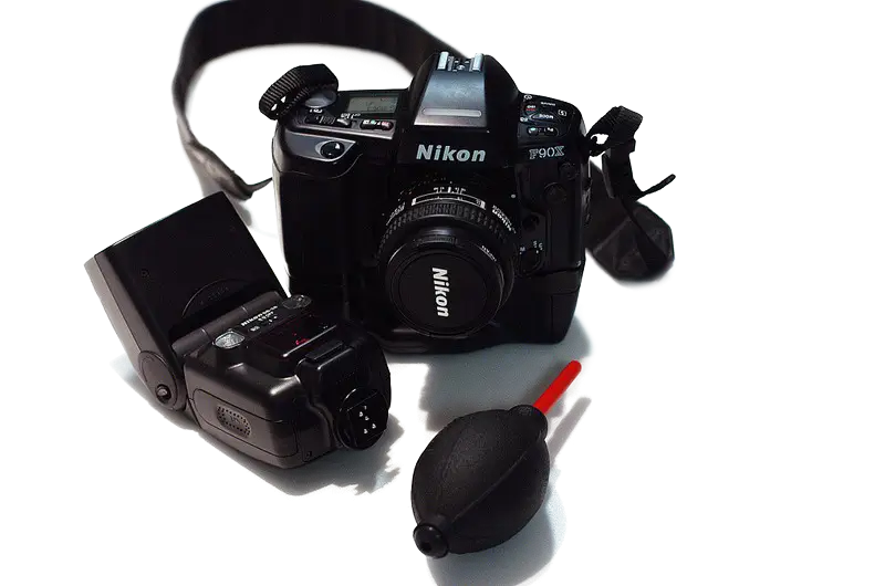 Professional Nikon Camera with Flash