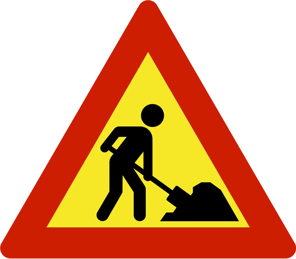 Construction Warning Sign Icon
