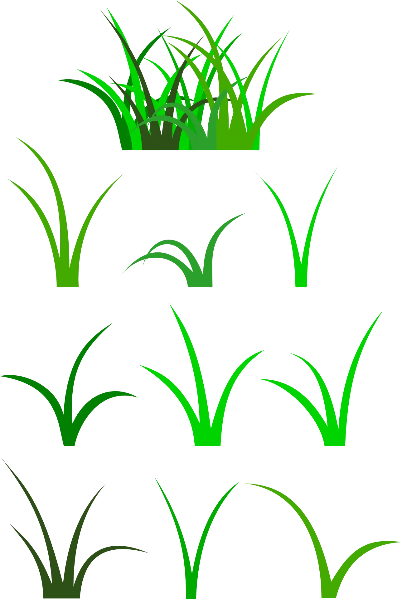 Green Grass Illustration for Nature Designs