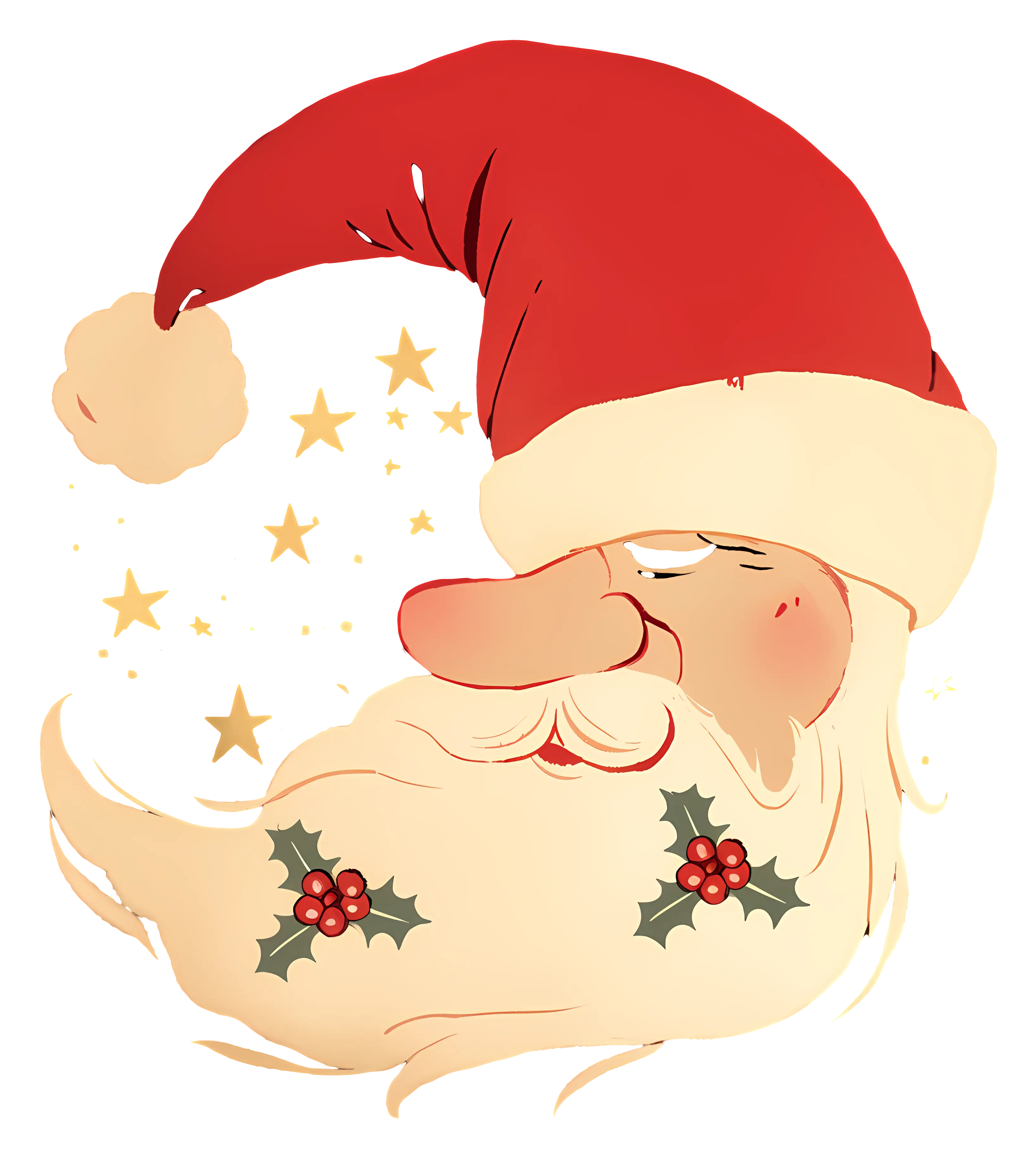 Santa Claus with Stars