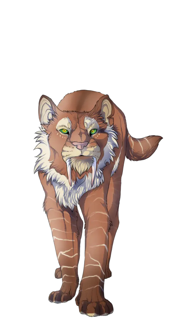 Cartoon Saber-toothed Cat