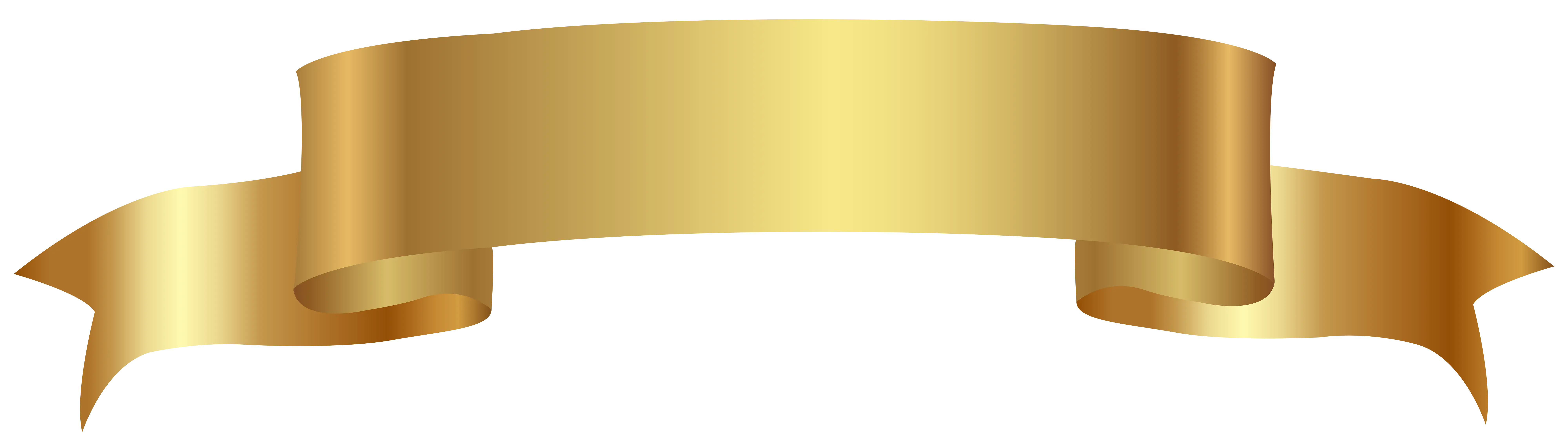 Golden Ribbon Design for Decorative Applications