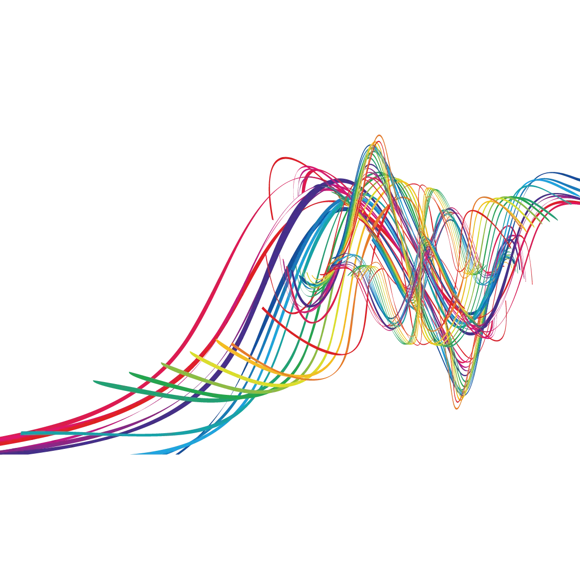 Colorful Wave Abstract Art