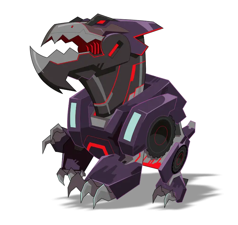 Robotic Dinosaur Cartoon Character