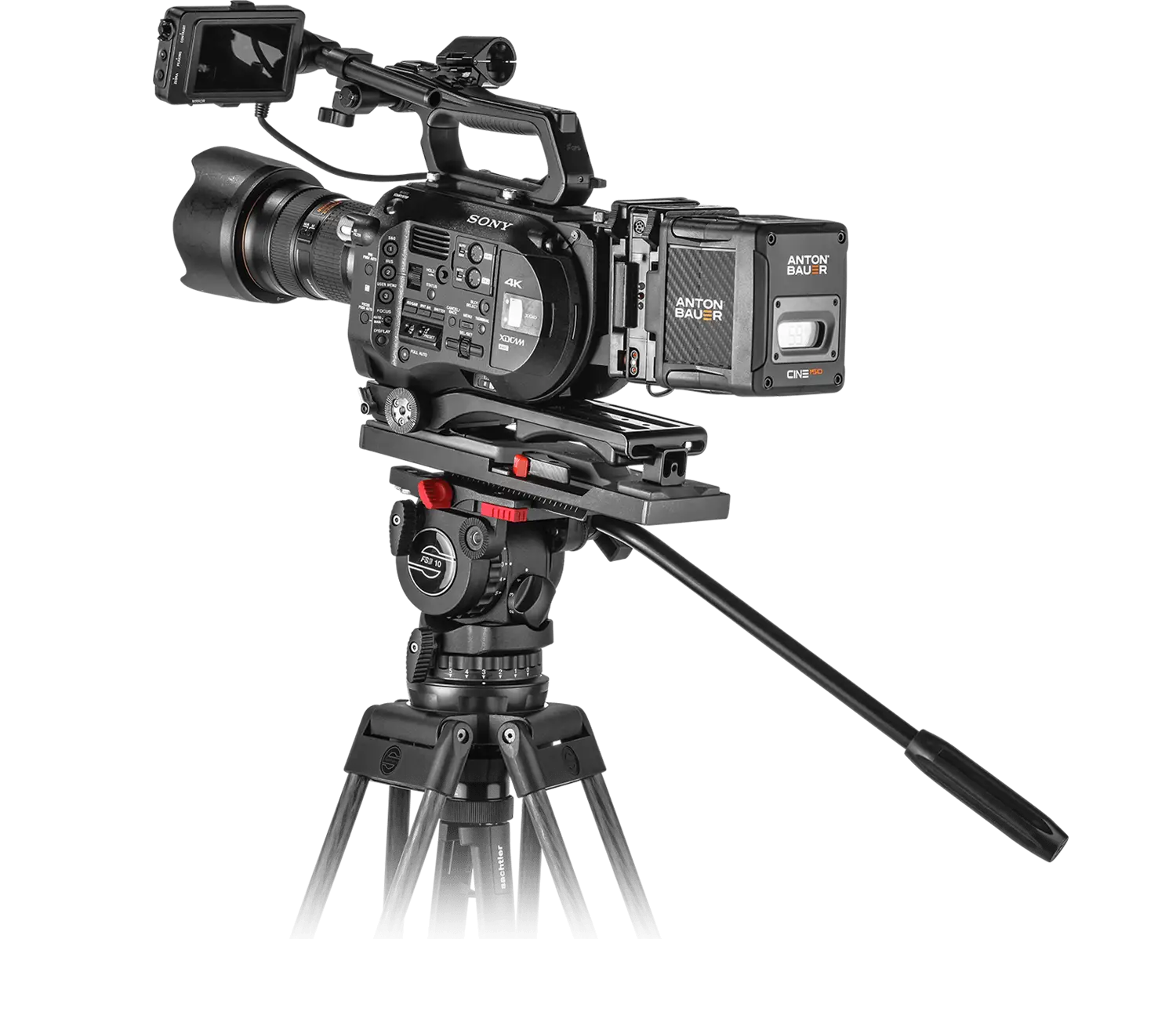 Tripod-Supported Film Camera Setup