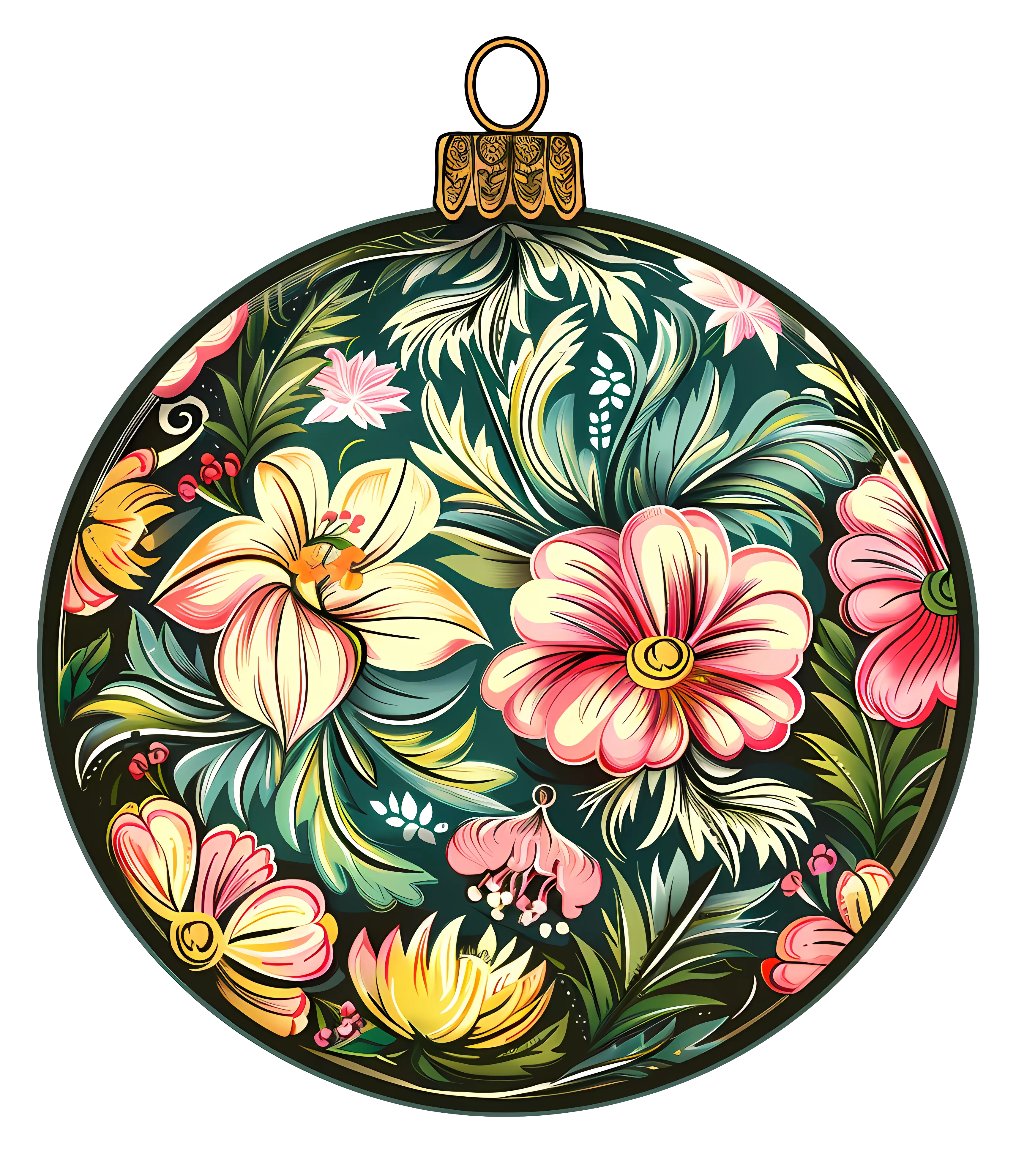 Colorful Floral Ornament