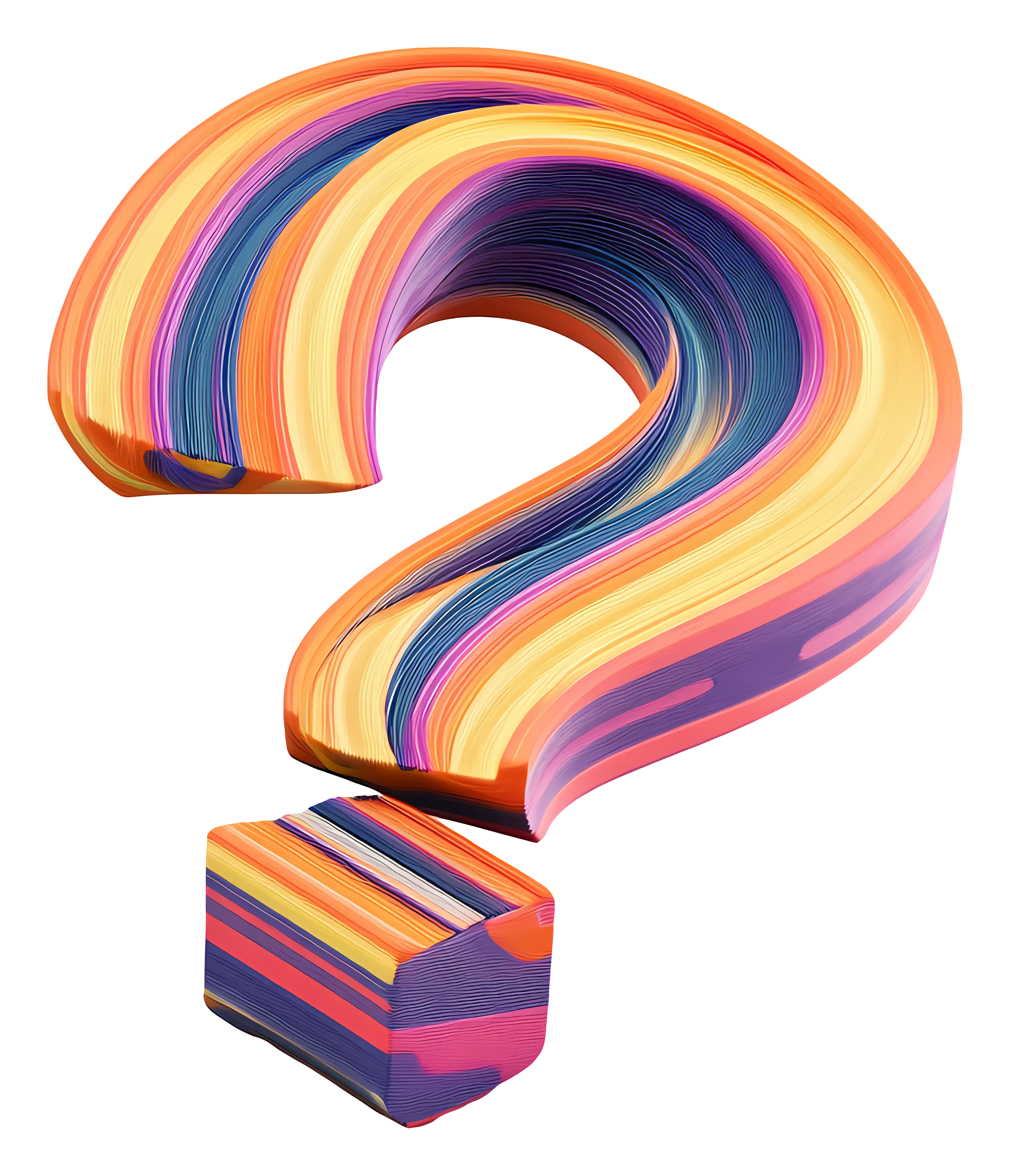 Colorful Question Mark Illustration