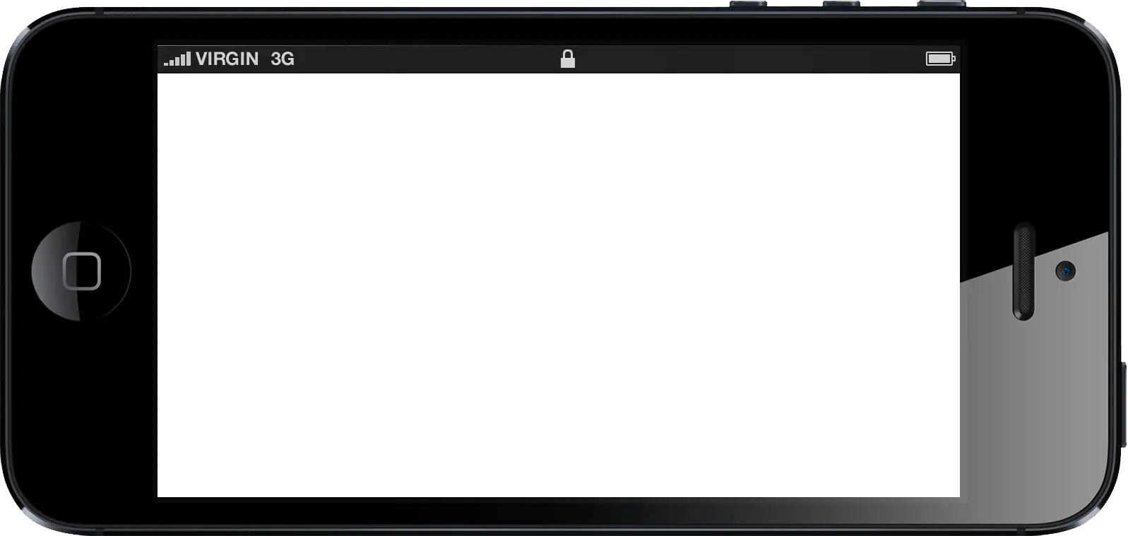Black Smartphone Frame with Transparent Background