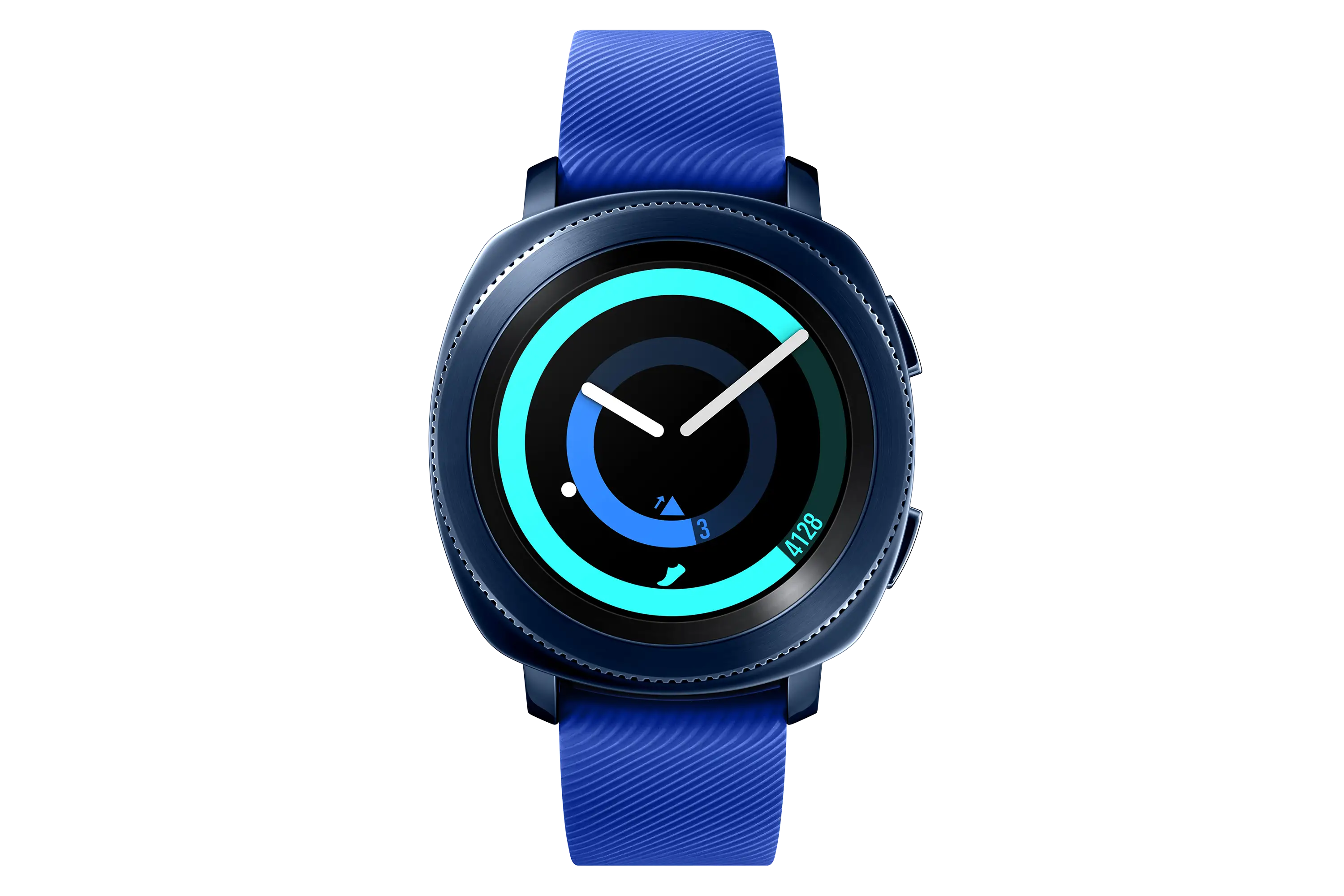 Blue Strap Smart Watch with Digital Display