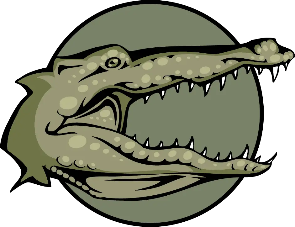 Crocodile Head Logo Illustration