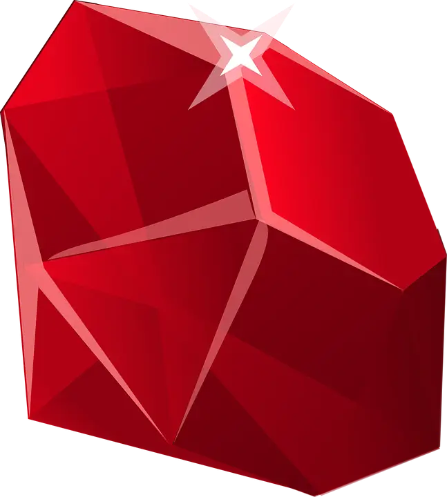 Red Gemstone Illustration