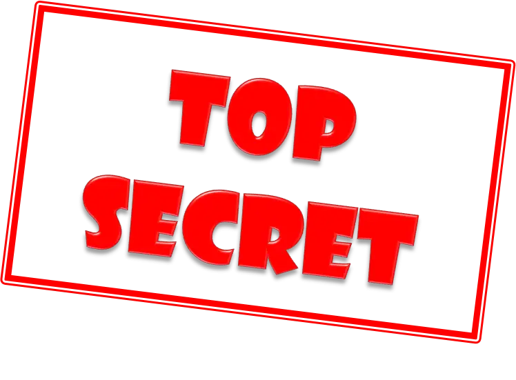 Top Secret Stamp Icon in Red Text