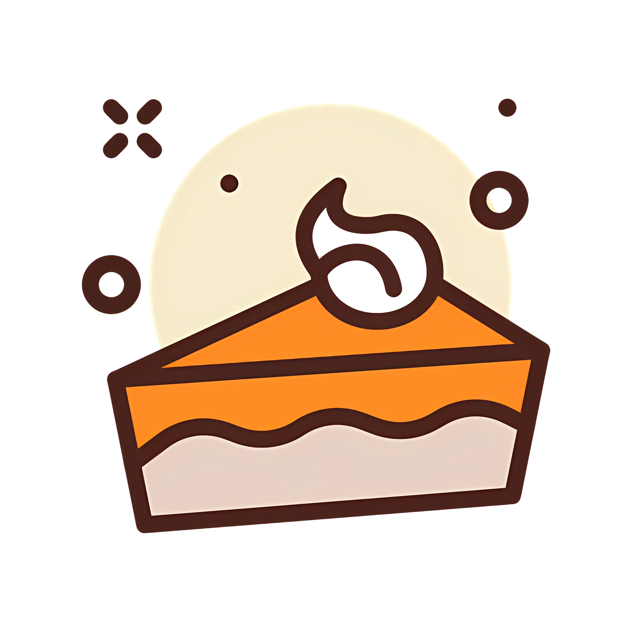Slice of Pie with Whipped Cream