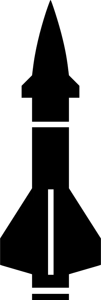 Black Rocket Silhouette