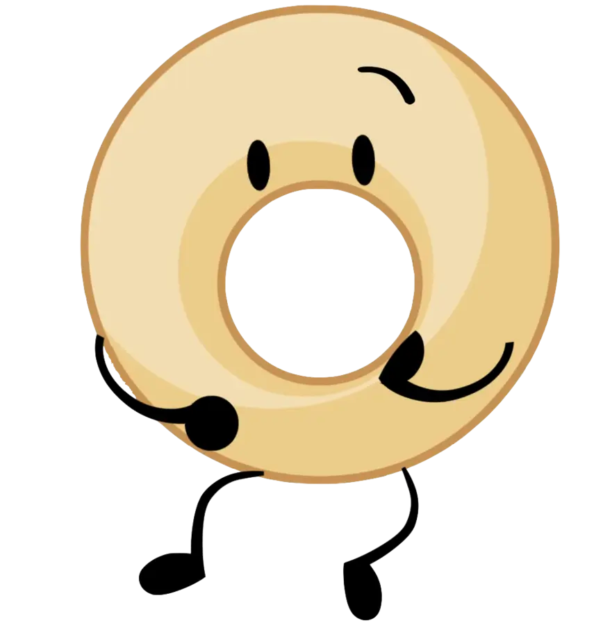 Animated Donut Character with Limbs