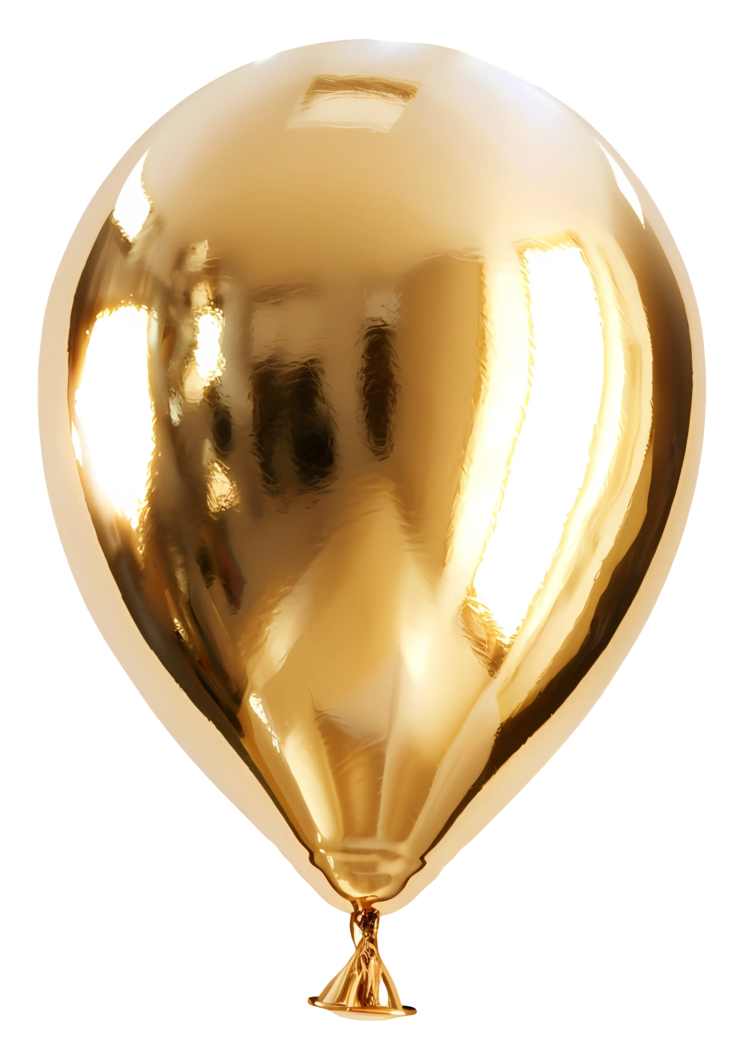 Shiny Gold Balloon Illustration