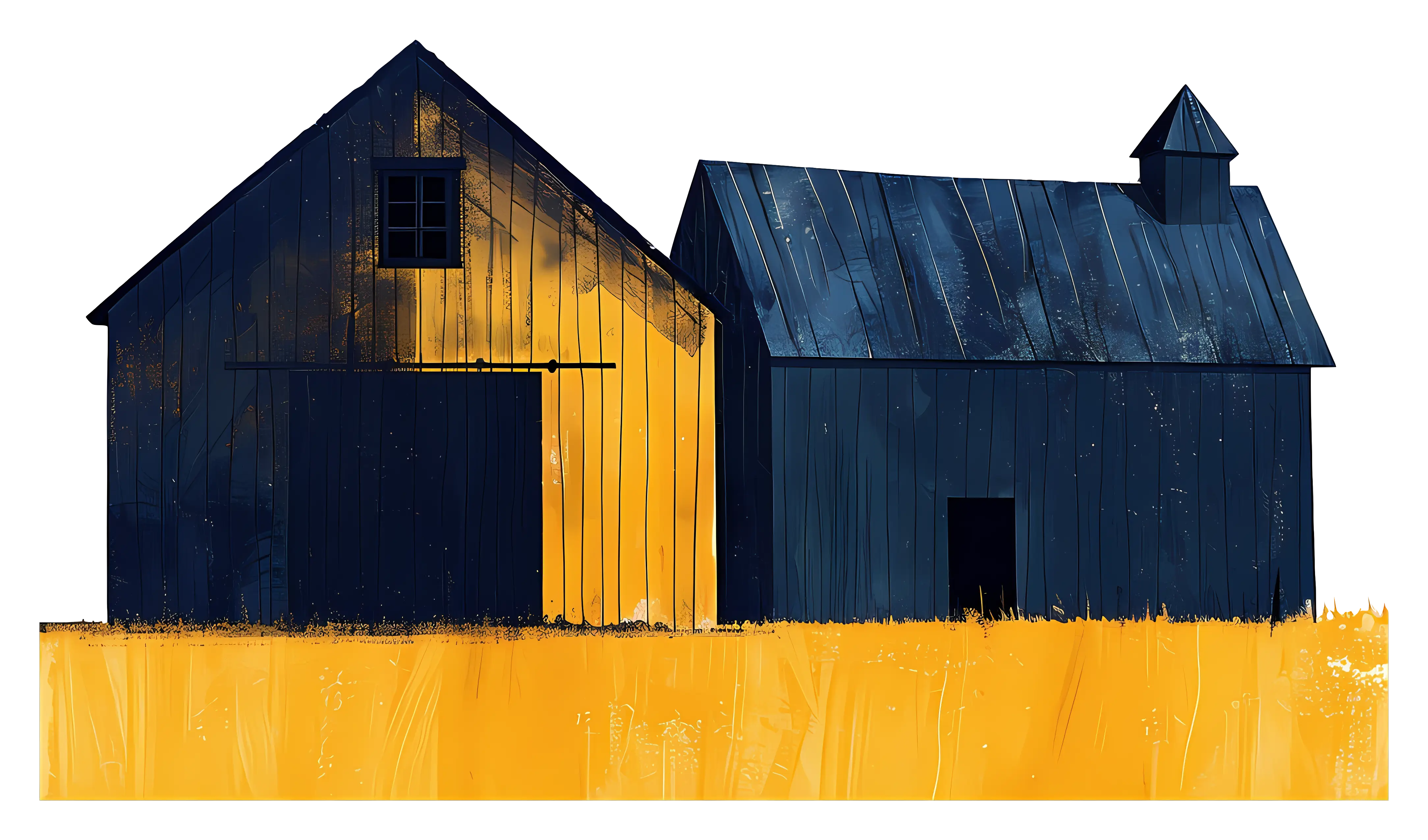 Farm Barn Illustration