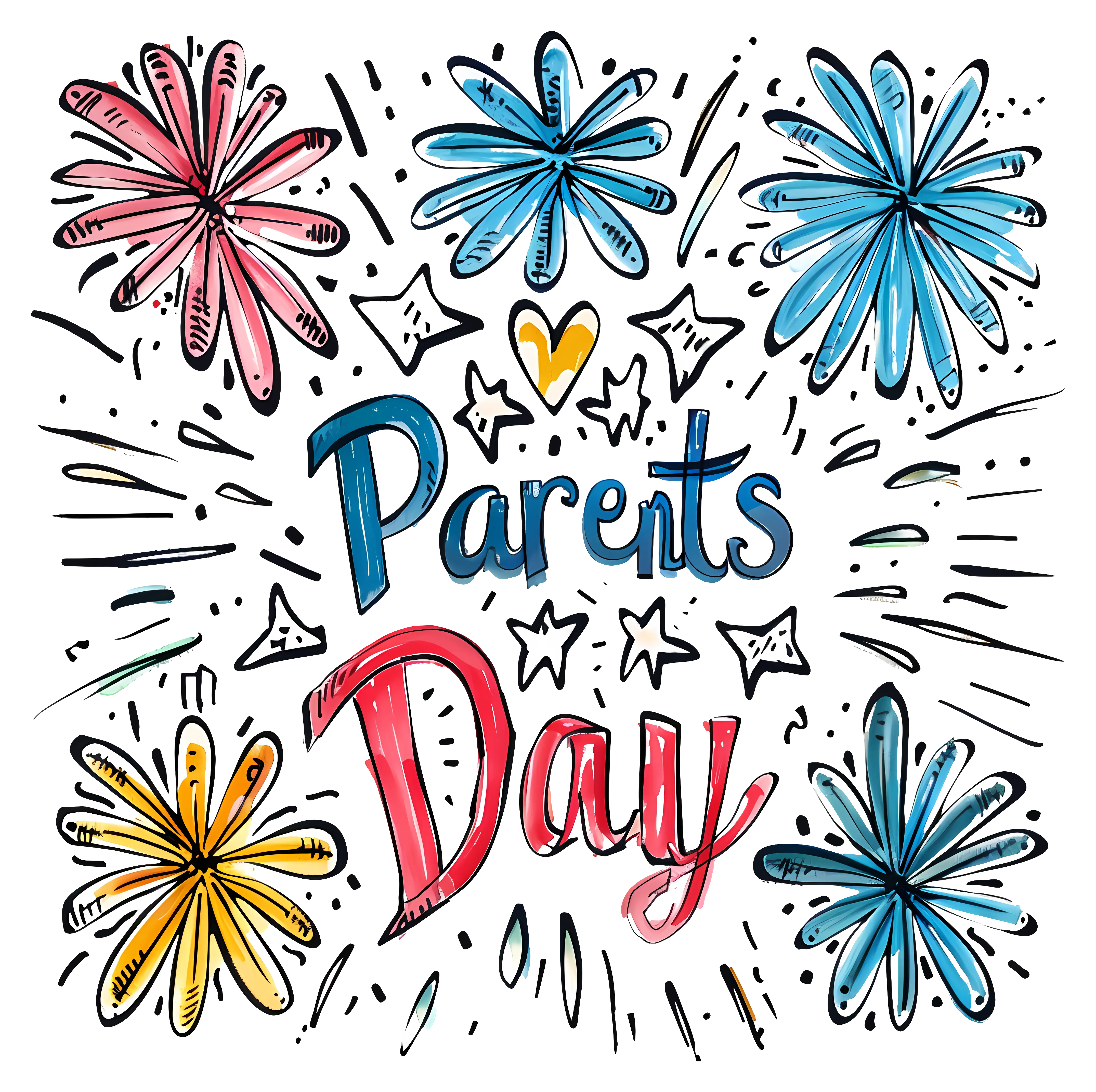 Parents Day Celebration Greeting Card