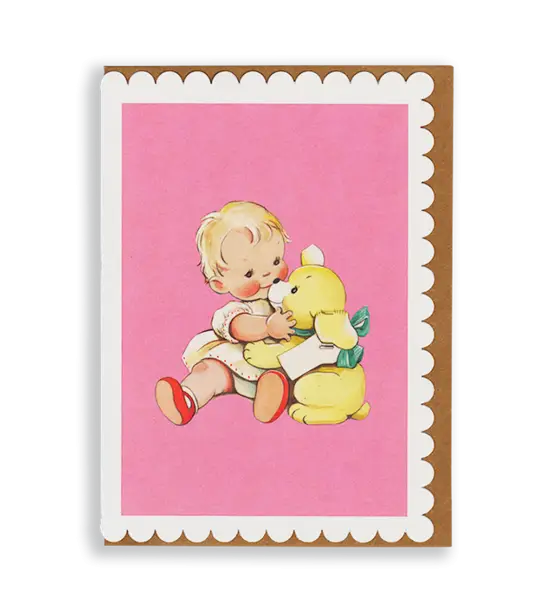 Baby with Toy Illustration
