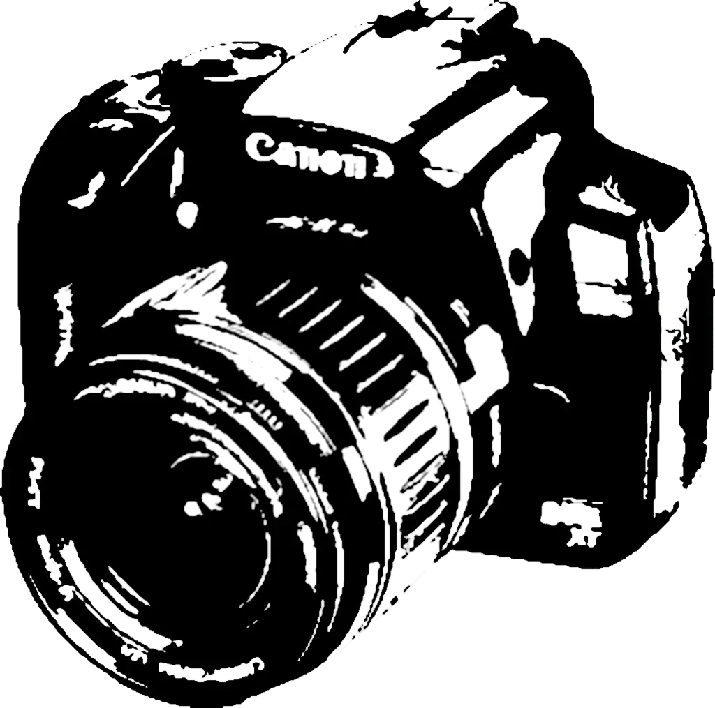 Black and White Canon Camera