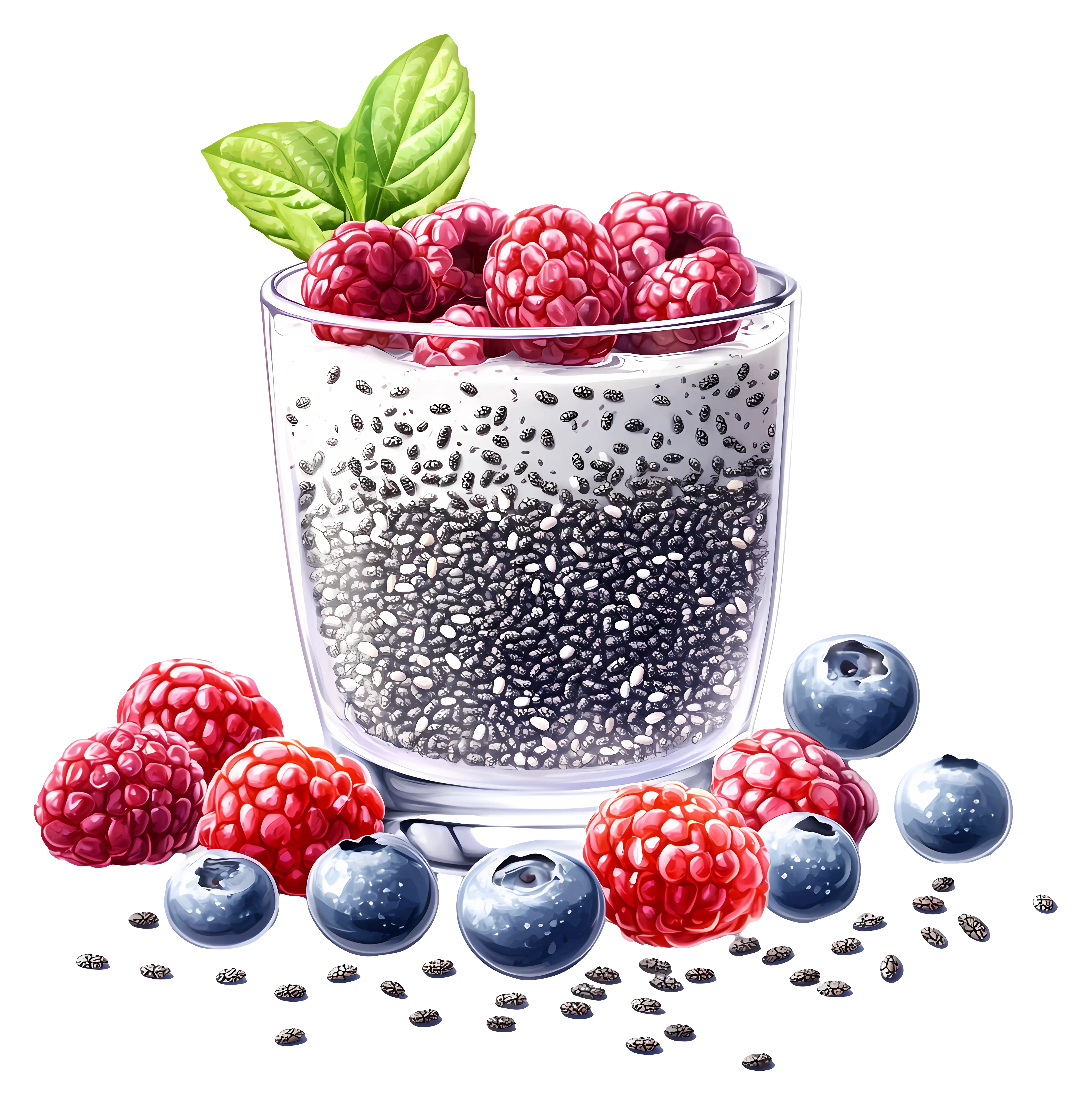 Chia Pudding with Fresh Berries
