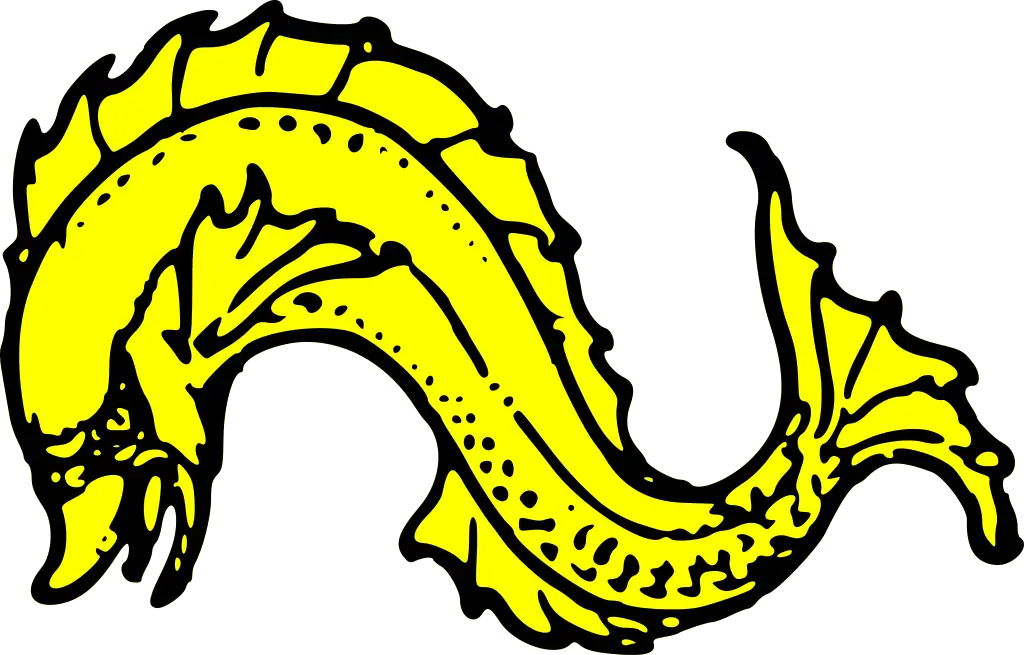 Yellow Sea Serpent Illustration