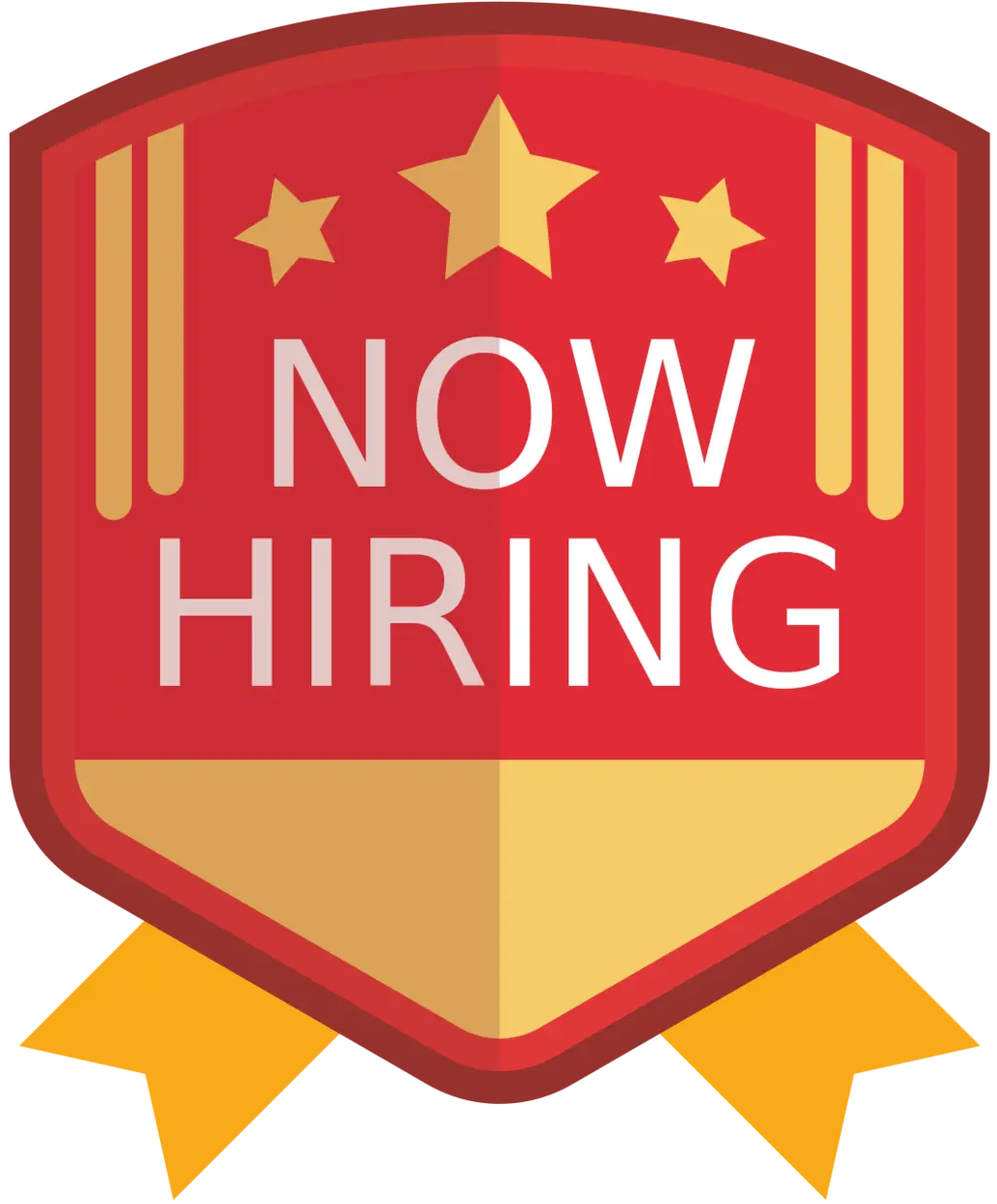 Now Hiring Badge