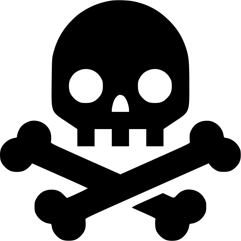 Skull and Crossbones Warning Symbol