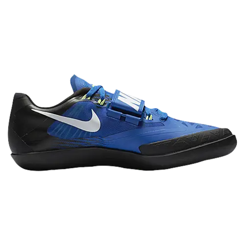 Blue and Black Athletic Shoe for Sports Activities