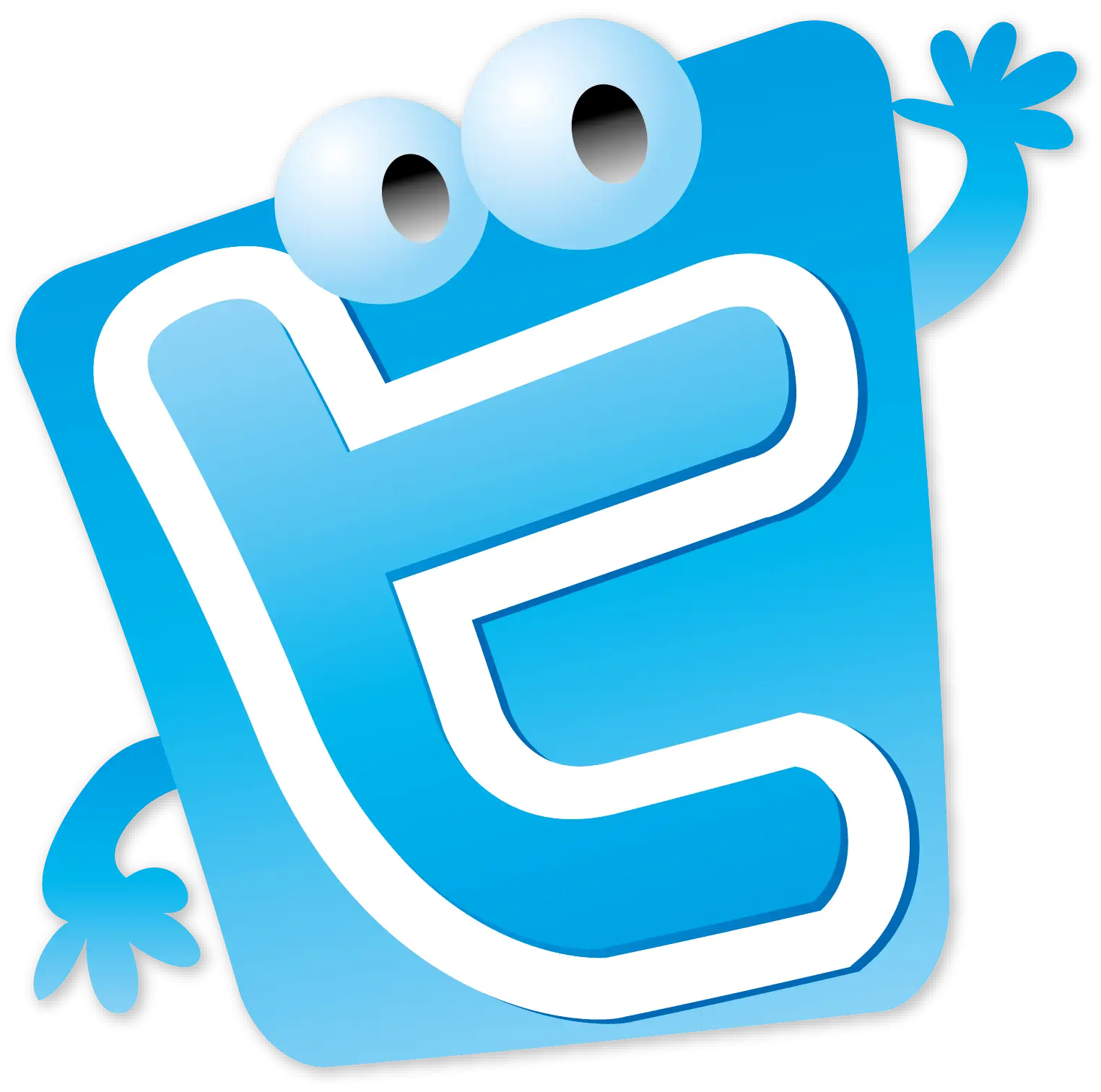 Cute Blue Cartoon Character