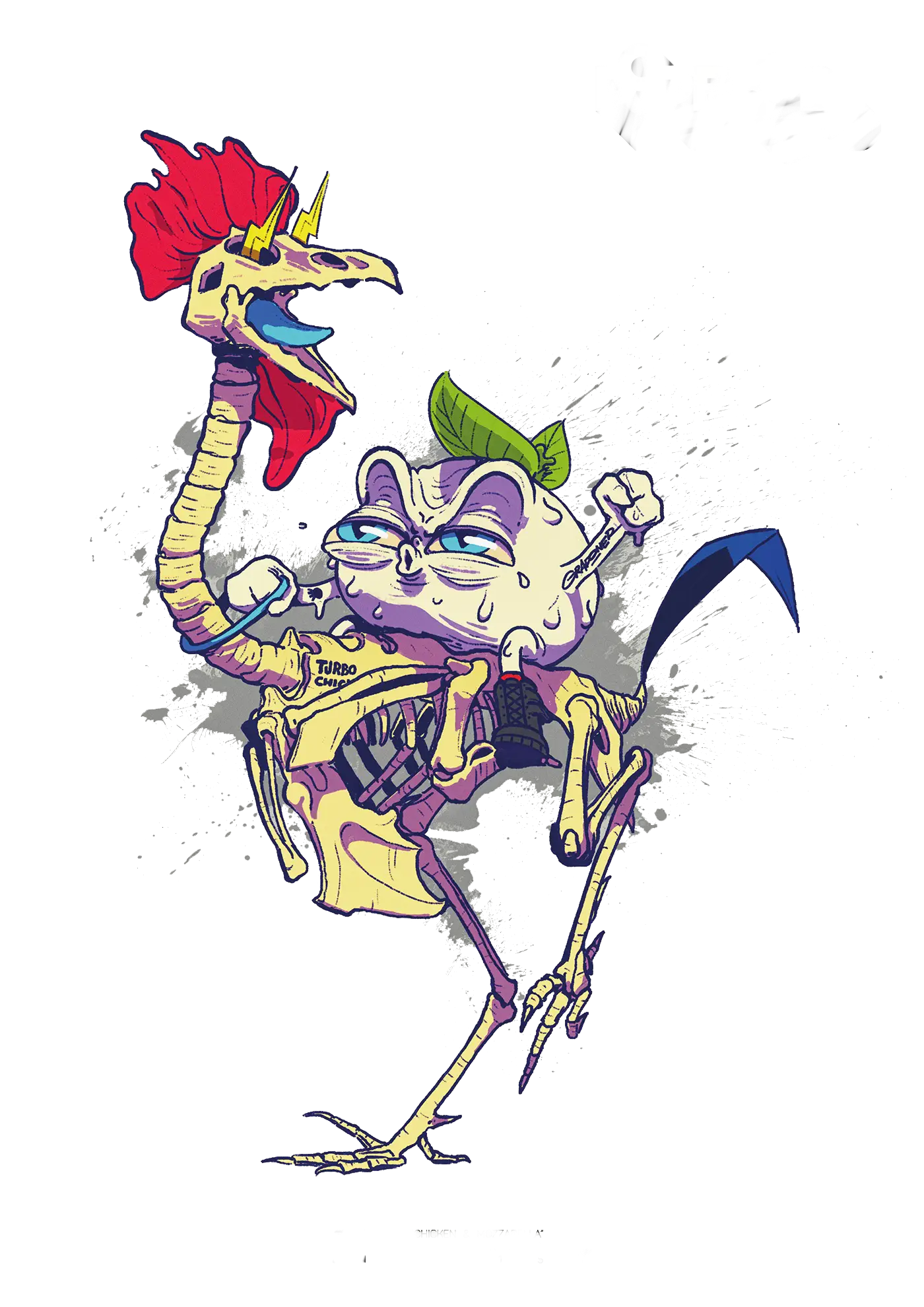 Funny Cartoon Skeleton