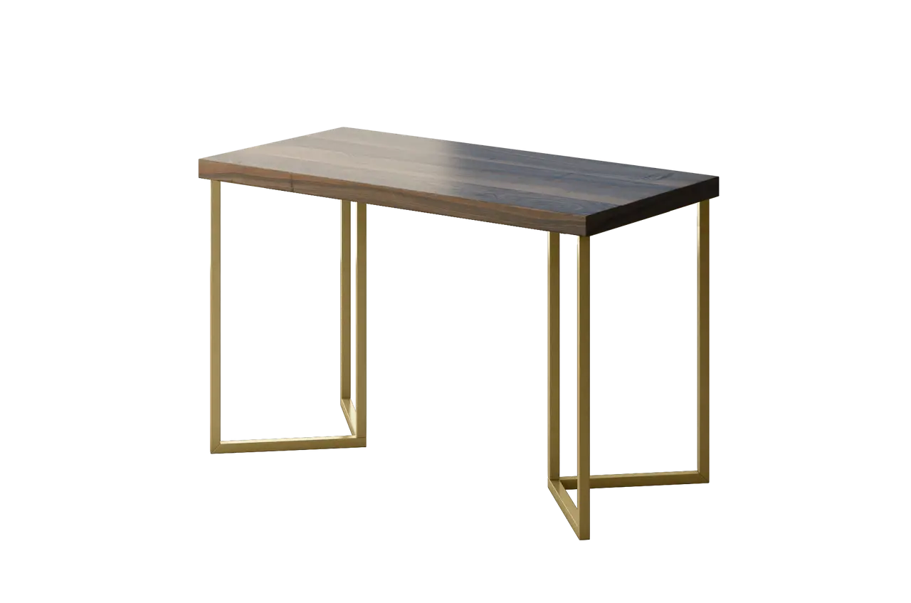 Modern Wooden Table with Metal Legs