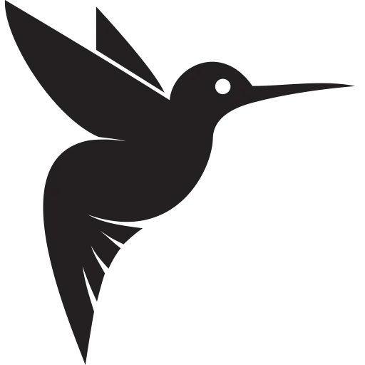 Hummingbird Silhouette Logo