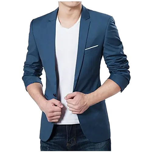 Blue Blazer with White Shirt