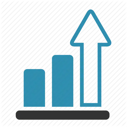 Growth Chart Showing Increase in Statistics