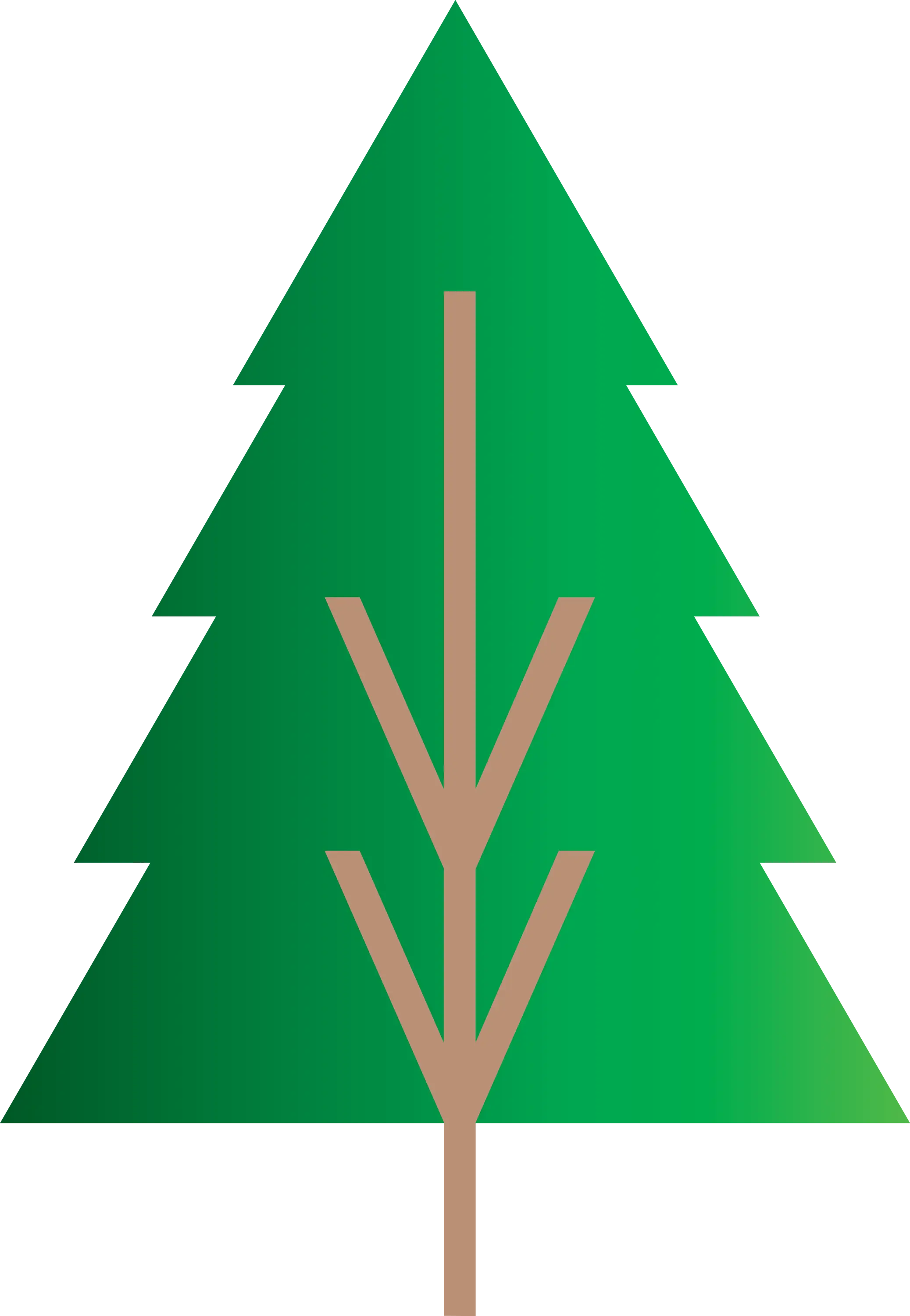 Green Minimalist Christmas Tree