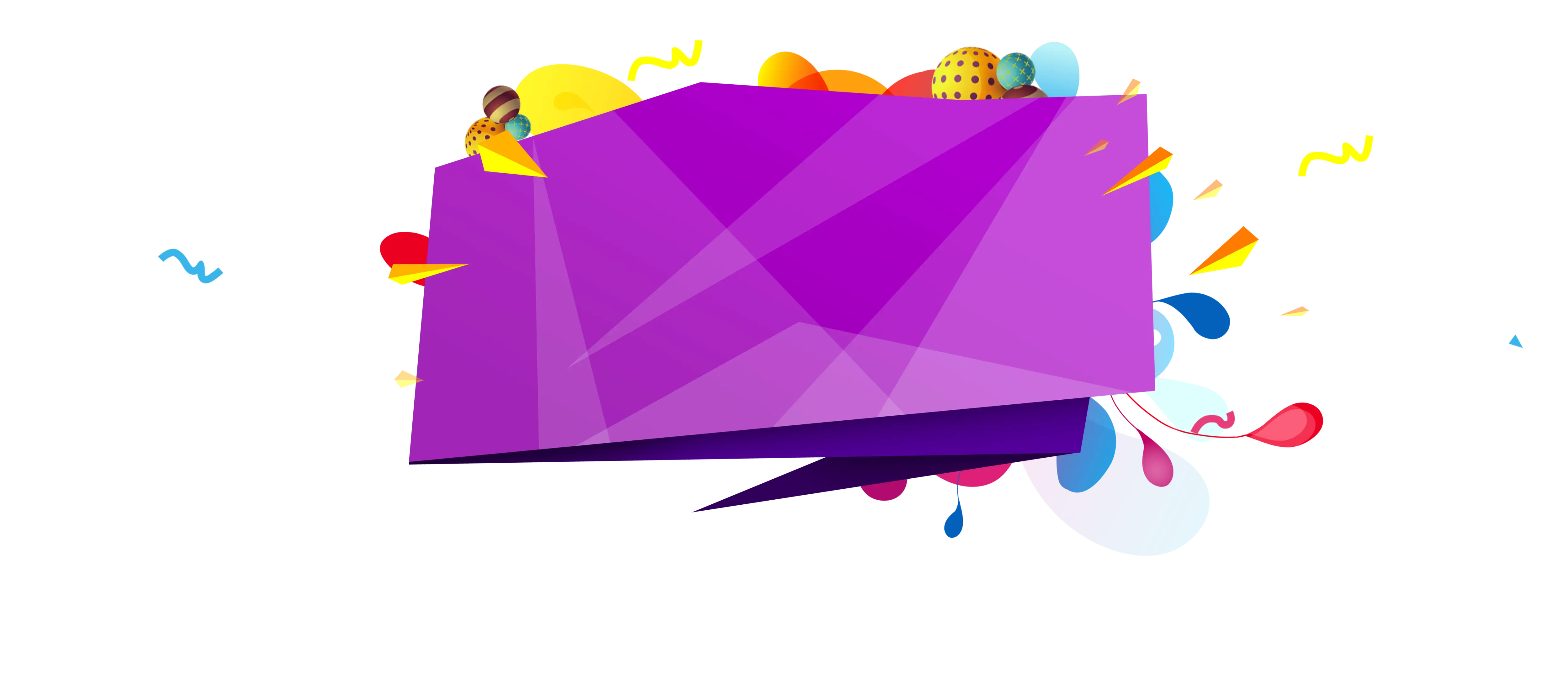 Colorful Purple Banner