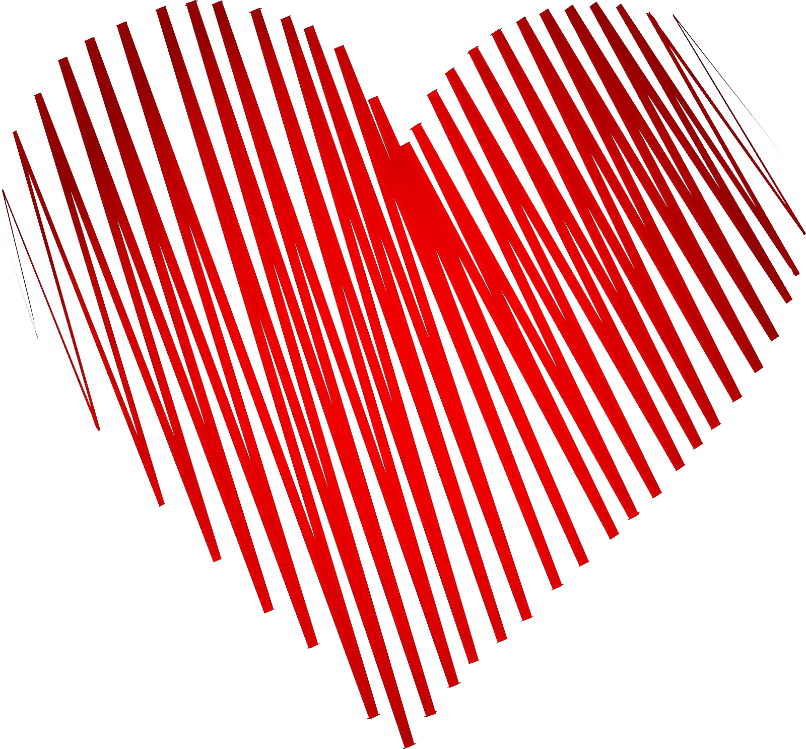 Red Scribbled Heart Illustration