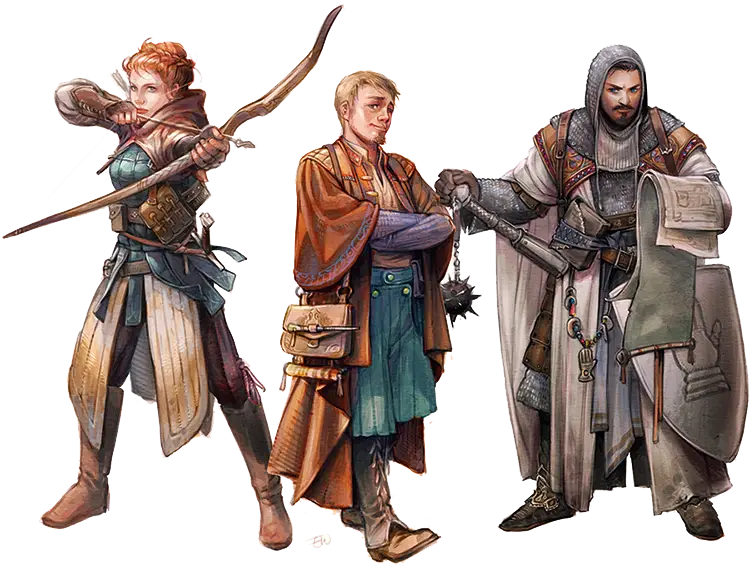 Group of Fantasy RPG Characters