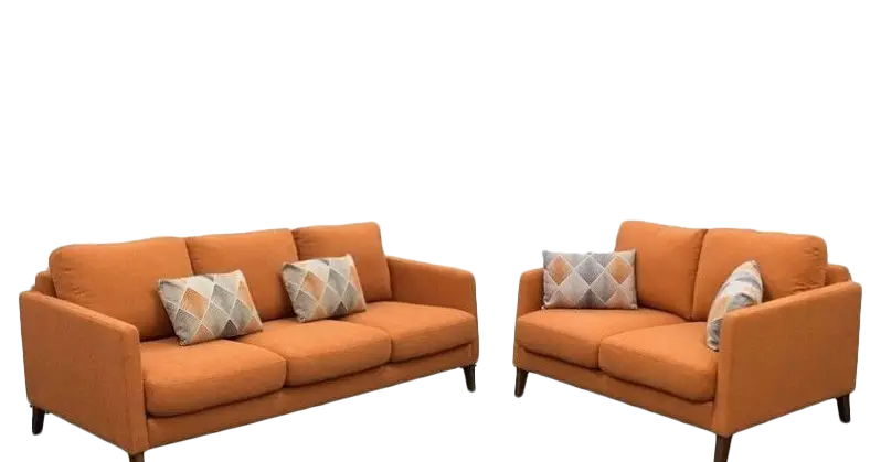 Orange Sofa Set for Living Room