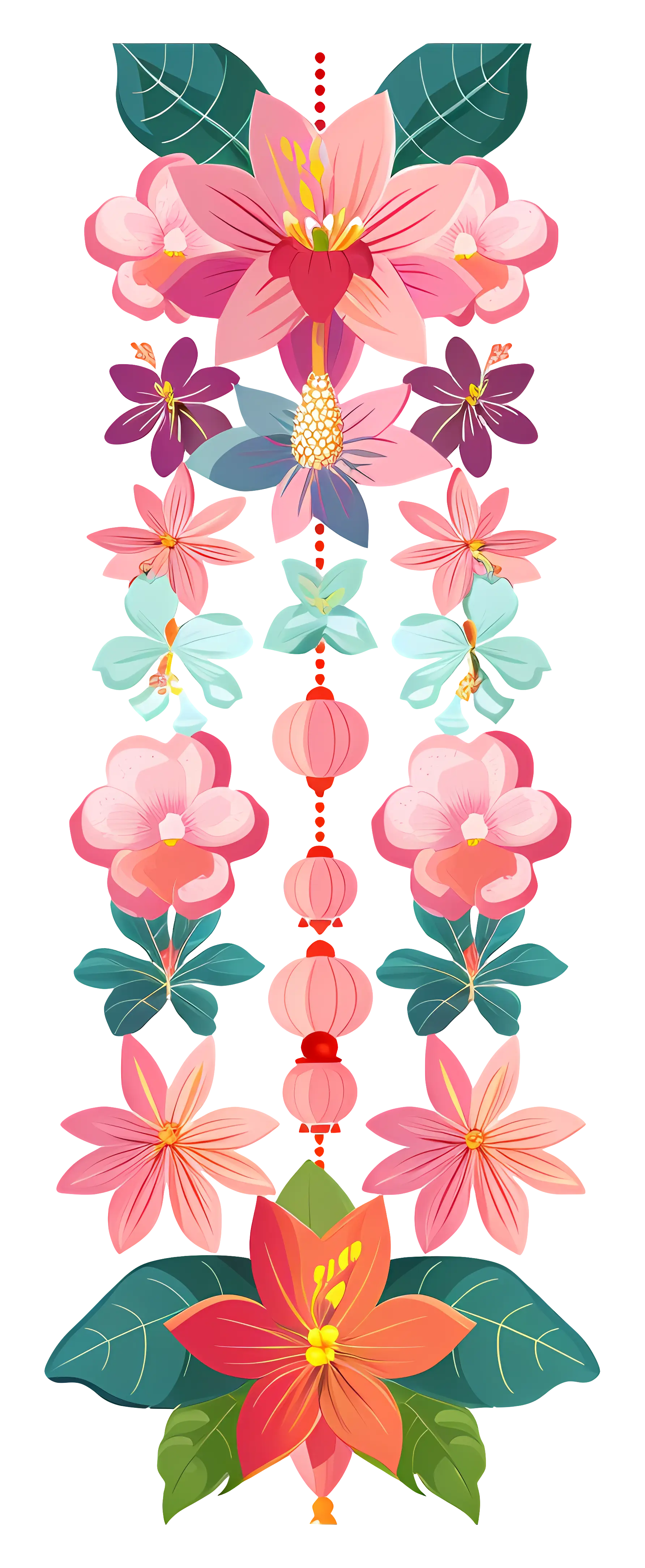 Colorful Floral Garland
